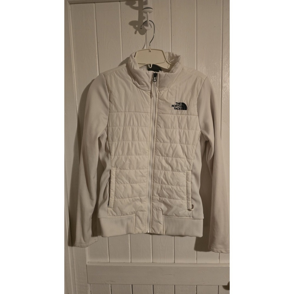 The North Face Women's Mashup White Jacket Black Logo Size Small